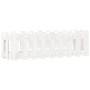 Arriate elevado jardín con valla madera pino blanco 100x30x30cm en Maceteros y jardineras | Comprar online en Foro24