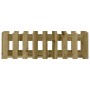 Arriate elevado jardín valla madera impregnada pino 100x30x30cm en Maceteros y jardineras | Comprar online en Foro24