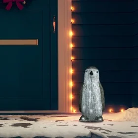 Figura de pingüino de acrílico navideño LED 30 cm de vidaXL, Luces de Navidad - Ref: Foro24-328787, Precio: 30,04 €, Descuent...