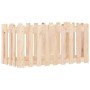Arriate elevado jardín con valla madera maciza pino 100x50x50cm en Maceteros y jardineras | Comprar online en Foro24