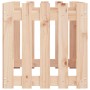 Arriate elevado jardín con valla madera maciza pino 100x50x50cm en Maceteros y jardineras | Comprar online en Foro24
