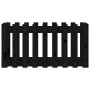 Arriate elevado jardín con valla madera pino negro 100x50x50cm en Maceteros y jardineras | Comprar online en Foro24