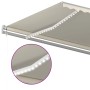Toldo automático con LED sensor de viento crema 600x300 cm