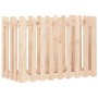 Arriate elevado jardín con valla madera maciza pino 100x50x70cm en Maceteros y jardineras | Comprar online en Foro24