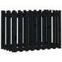 Arriate elevado jardín con valla madera pino negro 100x50x70cm en Maceteros y jardineras | Comprar online en Foro24