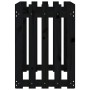 Arriate elevado jardín con valla madera pino negro 100x50x70cm en Maceteros y jardineras | Comprar online en Foro24
