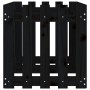 Arriate elevado jardín con valla madera pino negro 150x50x50cm en Maceteros y jardineras | Comprar online en Foro24