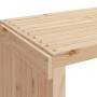 Banco de jardín extensible madera maciza pino 212,5x40,5x45 cm