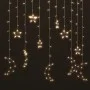 Star and moon lights 138 warm white LEDs with remote control by vidaXL, Christmas lights - Ref: Foro24-328794, Price: 23,70 €...