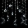 Star and moon lights 138 cold white LEDs with remote control by vidaXL, Christmas lights - Ref: Foro24-328795, Price: 14,42 €...