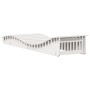 Tumbonas madera maciza de pino blanco 2 unidades 205x60x31,5 cm