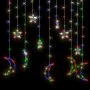 Star and moon lights 138 colorful LEDs with remote control by vidaXL, Christmas lights - Ref: Foro24-328797, Price: 19,29 €, ...