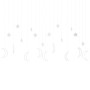 Star and moon lights 345 warm white LEDs with remote control by vidaXL, Christmas lights - Ref: Foro24-328798, Price: 30,46 €...