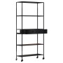 Raue Mangoholz- und Eisenregal 80x35x180 cm von vidaXL, Bücherregale und Regale - Ref: Foro24-323734, Preis: 146,07 €, Rabatt: %