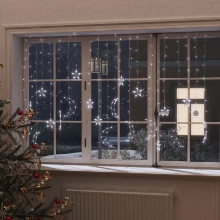 Stern- und Mondlichter 345 kaltweiße LEDs mit Fernbedienung von vidaXL, Weihnachtsbeleuchtung - Ref: Foro24-328799, Preis: 27...