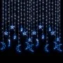 Star and moon lights 345 blue LEDs with remote control by vidaXL, Christmas lights - Ref: Foro24-328800, Price: 27,66 €, Disc...