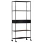 Raue Mangoholz- und Eisenregal 80x35x180 cm von vidaXL, Bücherregale und Regale - Ref: Foro24-323734, Preis: 146,07 €, Rabatt: %