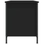 Mueble para TV madera contrachapada negro 100x40x50 cm