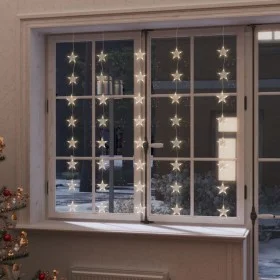Star curtain lights 200 warm white LEDs 8 functions by vidaXL, Christmas lights - Ref: Foro24-328802, Price: 30,53 €, Discoun...