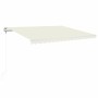 Toldo retráctil automático crema 400x350 cm