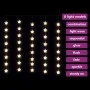 Sternenvorhanglichter 200 warmweiße LEDs 8 Funktionen von vidaXL, Weihnachtsbeleuchtung - Ref: Foro24-328802, Preis: 30,53 €,...