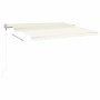 Toldo retráctil automático crema 400x350 cm