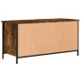 Mueble para TV madera contrachapada roble ahumado 100x40x50 cm