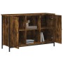 Mueble de TV madera de ingeniería roble ahumado 100x35x65 cm en Muebles TV | Comprar online en Foro24