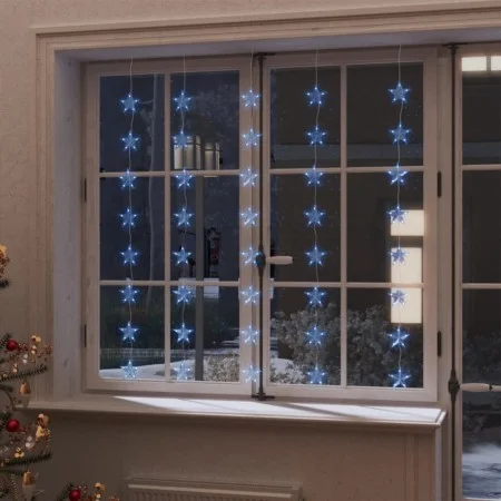 Star light curtain 200 blue LEDs 8 functions by vidaXL, Christmas lights - Ref: Foro24-328804, Price: 14,90 €, Discount: %