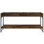 Mesa de centro madera de ingeniería roble ahumado 100x49x45 cm