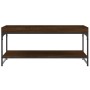 Mesa de centro madera de ingeniería marrón roble 100x49x45 cm