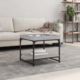 Mesa de centro madera de ingeniería gris Sonoma 49,5x49,5x45 cm en Mesas de centro | Comprar online en Foro24