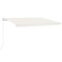 Toldo manual retráctil crema 450x350 cm