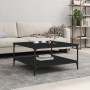 Mesa de centro madera de ingeniería negro 80x80x40 cm en Mesas de centro | Comprar online en Foro24