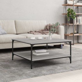 Mesa de centro madera de ingeniería gris Sonoma 80x80x40 cm Mesa de centro madera de ingeniería gris Sonoma 80x80x40 cm
