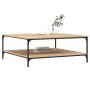Mesa de centro madera de ingeniería roble Sonoma 100x100x40 cm