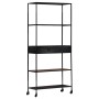 Raue Mangoholz- und Eisenregal 80x35x180 cm von vidaXL, Bücherregale und Regale - Ref: Foro24-323734, Preis: 146,07 €, Rabatt: %