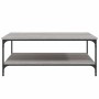 Mesa de centro madera de ingeniería gris Sonoma 100x100x40 cm