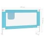 Safety railing child's bed blue fabric 140x25 cm by vidaXL, Safety railings - Ref: Foro24-10210, Price: 31,75 €, Discount: %