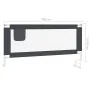 Child bed safety rail dark gray fabric 200x25 cm by vidaXL, Safety railings - Ref: Foro24-10233, Price: 45,67 €, Discount: %