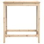 Mesa alta de bar madera maciza de pino 100x50x110 cm
