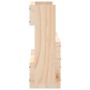 Estantes para zapatos de pared 2 uds madera de pino 59x9x23 cm