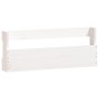 Estantes de zapatos de pared 2 uds madera pino blanco 59x9x23cm