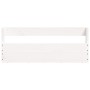 Estantes de zapatos de pared 2 uds madera pino blanco 59x9x23cm