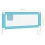 Safety railing child's bed blue fabric 190x25 cm by vidaXL, Safety railings - Ref: Foro24-10214, Price: 35,15 €, Discount: %