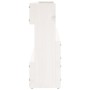 Estantes zapatos de pared 2 uds madera pino blanco 110x9x23cm