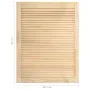 Lamellenschranktüren 2 Stk. Kiefernholz 69x49,4 cm von vidaXL, Schranktüren - Ref: Foro24-151128, Preis: 51,84 €, Rabatt: %