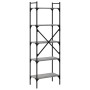 Librería de 5 estantes madera gris Sonoma 56x31,5x174 cm