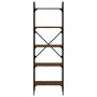 Librería de 5 estantes madera marrón roble 56x31,5x174 cm en Librerías y estanterías | Comprar online en Foro24