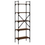 Librería de 5 estantes madera marrón roble 56x31,5x174 cm en Librerías y estanterías | Comprar online en Foro24